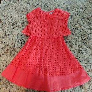 DKNY orange girls dress